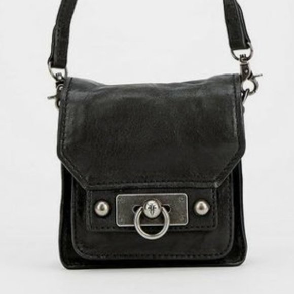 Frye Handbags - Rare Frye Cameron Mini Black Leather Crossbody
